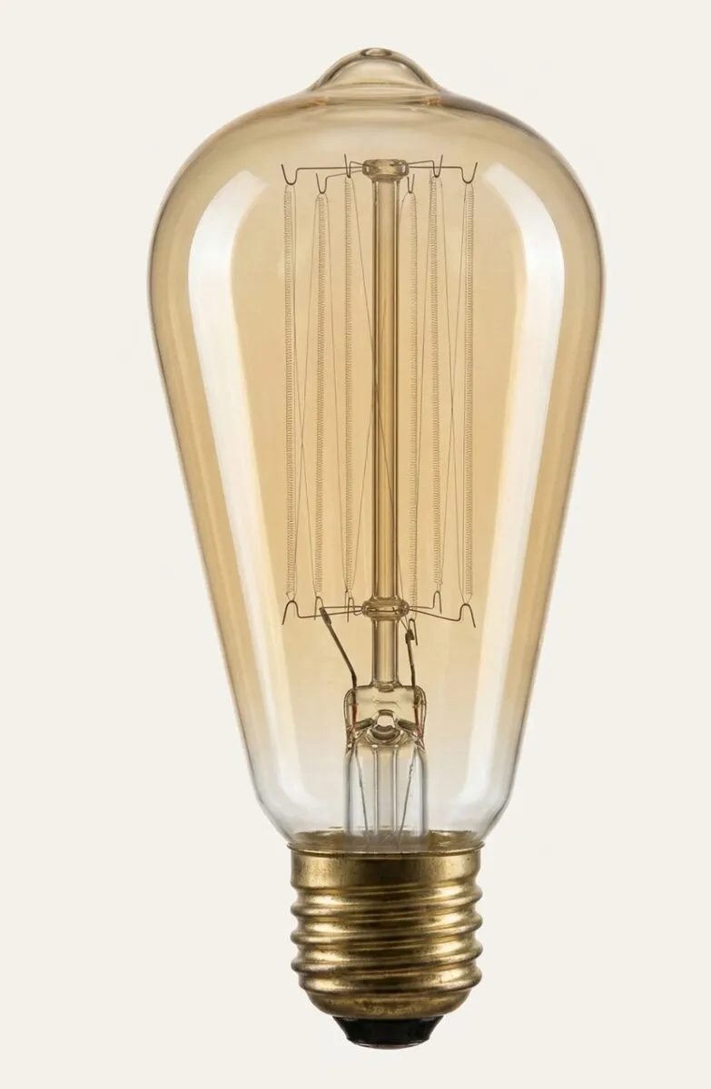 Foco LED Vintage Edison ST64 Filtro Ámbar