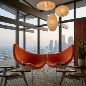 Lámpara Colgante Mid-Century Bubble Collection