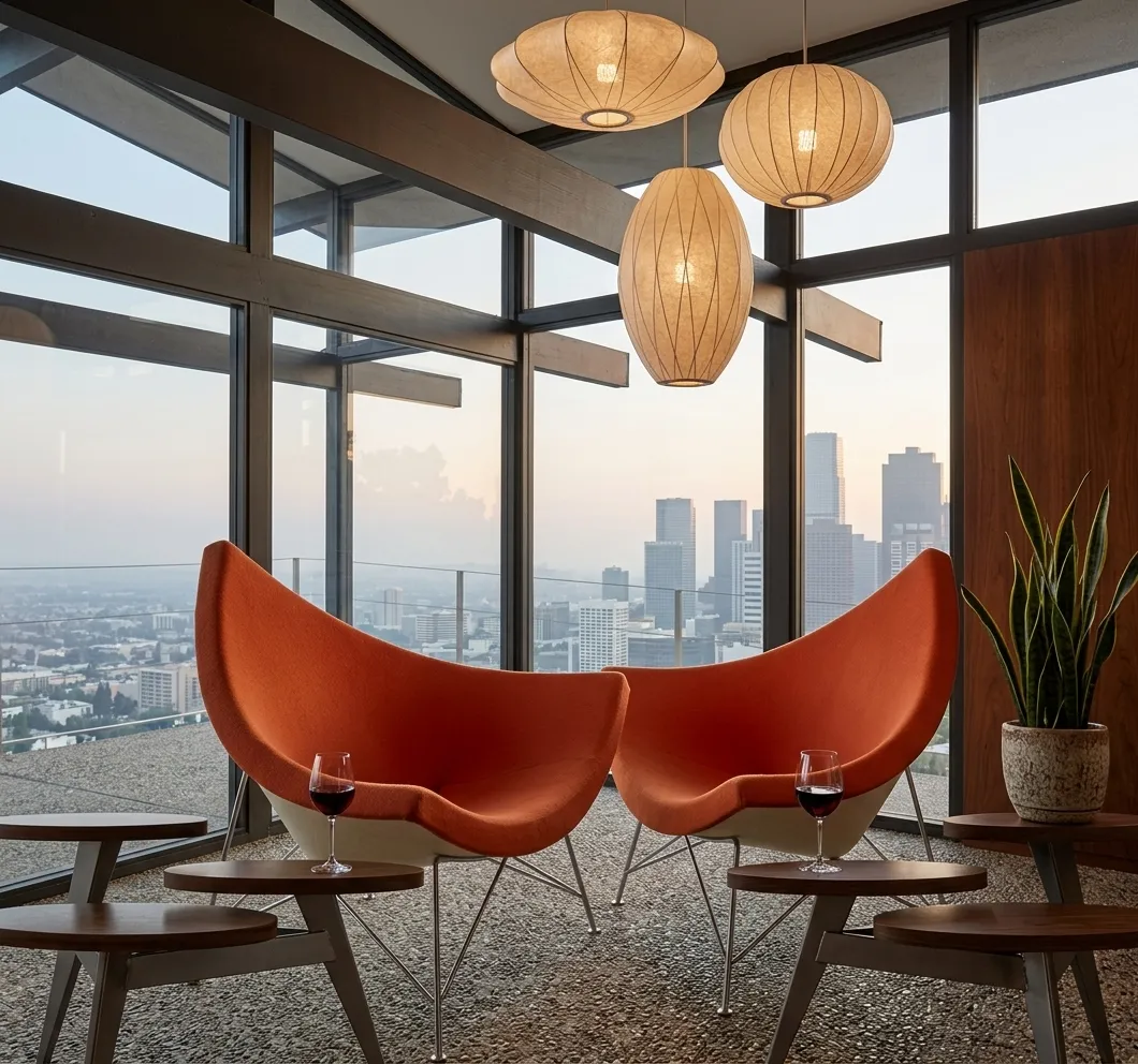 Lámpara Colgante Mid-Century Bubble Collection